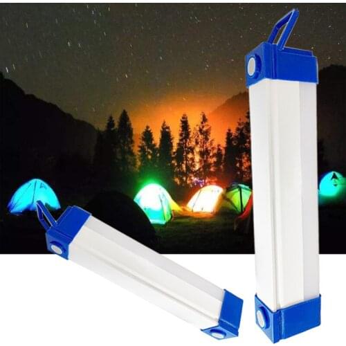 LED Camping Light USB Rechargeable Emergency Lights 60W 40W 20W With hook 3 Modes Dimmable LED Tube Lamp for Fishing Hiking