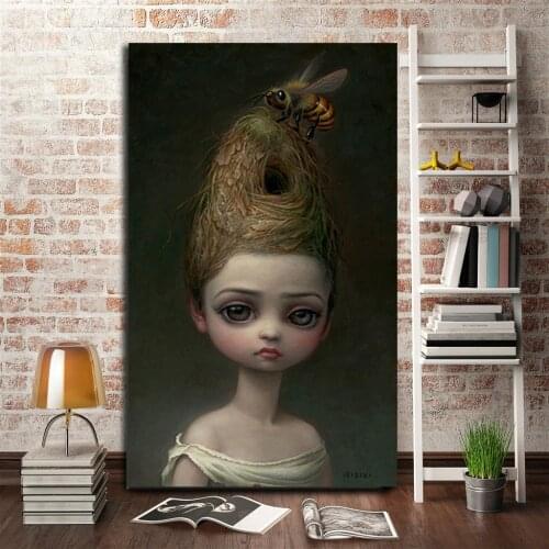 Mark Ryden Childish Strange Dark World Queen Bee Art Canvas Poster Painting Wall Picture Print Home Bedroom Decoration Artwork