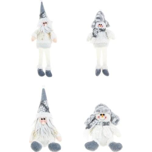 Cute Christmas Standing Sitting Snowman Doll Decoration Home Party Xmas Ornament