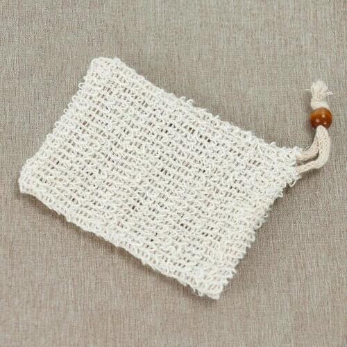 Reusable Drawstring Washable Massage Sponge Soap Bag Foaming Net Mesh Pouch