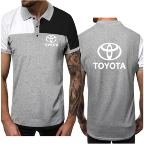 2021 Fashion Trend Casual Mens POLO Shirt New TOYOTA Car Logo Summer POLO Shirt Cotton High Quality Mens Short sleeve