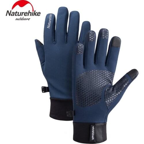 Naturehike New Winter Cycling Sport Gloves velvet warm Outdoor Sports Glove Touch Screen Waterproof Non-slip silicone Glove