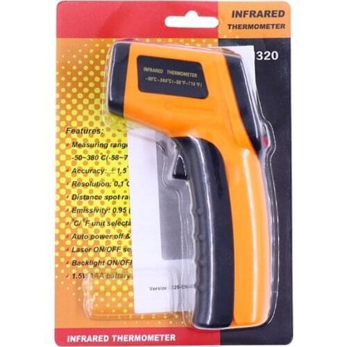 Cheap price Non-contact digital laser infrared thermometer with LCD for industrial and domestic use