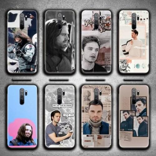 Sebastian Stan Collage Bucky Barnes Phone Case for Redmi 9A 9 8A 7 6 6A Note 10 9 8 8T Pro Max K20 K30 Pro
