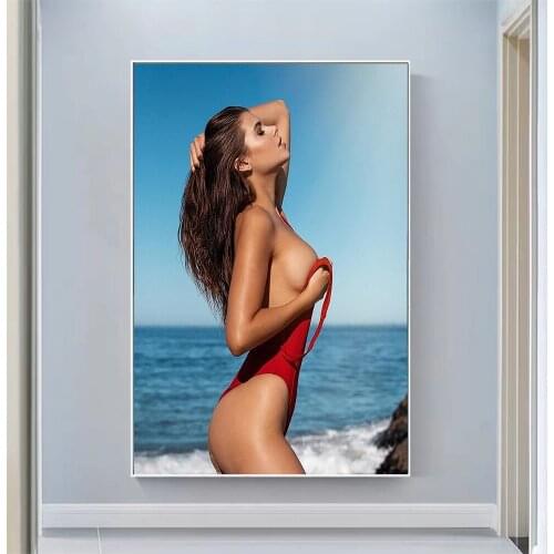 Silk Cloth Wall Poster Katharina Nahlik Sexy Model Star Art Home Decoration Gift