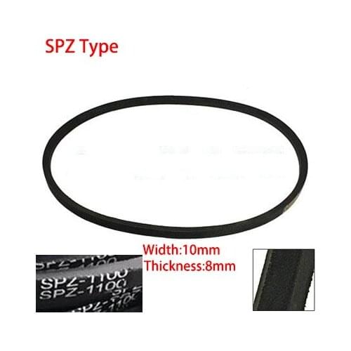 SPZ 912 1000 1180 10mm Width 8mm Thickness Rubber Groove Cogged Machine Drive Transmission Band Wedge Wrapped Vee V Timing Belt