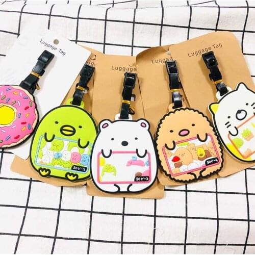Sumikko gurashi deer Anime Luggage Tag Pendants Portable Travel Label Suitcase Baggage Holder tags NEW Gifts