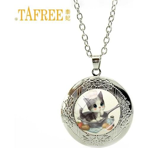 TAFREE 2017 Animal pictures Neaklace cute Cat Sea Conch Horse Sika deer Pendant for children Hodgepodge Originality jewelry A492