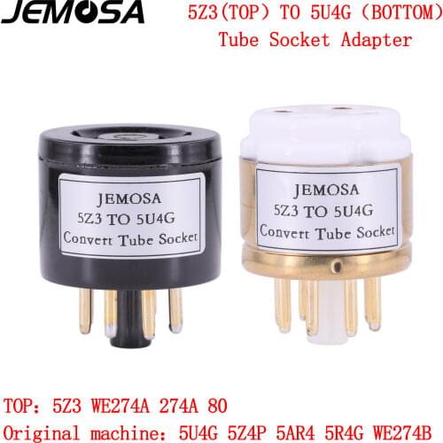 1PC 5Z3/274A/80 Tube (Top) TO 5U4G/274B/5AR4/5R4G/5Z4P Tube (bottom) DIY Audio Vacuum Tube Amplifier Convert Socket Adapter