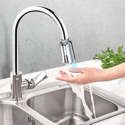 KKmoon Smart Touchless Faucet Adapter Water-Saving Rechargeable Auto Infrared Faucet Sprayer Instant Continious Spray M22/ M24