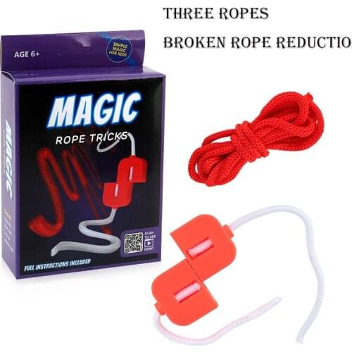 Magical and interesting Close-up stage Magic Trick Magic Props Rope Broken rope reduction Adult interaction Children Toys