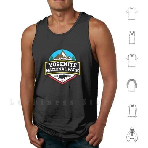 Yosemite National Park California Bear Mountain Hiking Camping Climbing tank tops vest sleeveless Yosemite National
