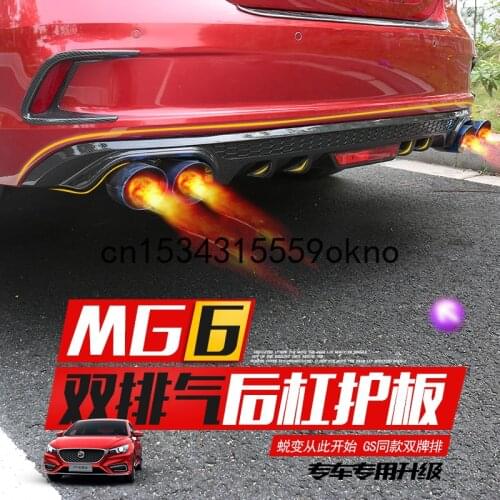 For New MG6 Rear Spoiler Rear Surround Tailpipe Rear Lip Refitting Special Taillip Exhaust