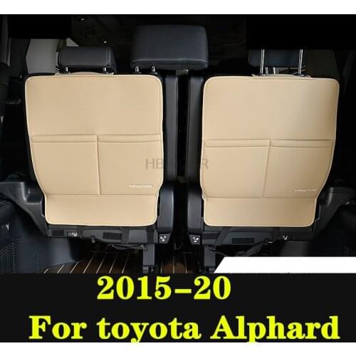 For toyota Alphard 2015-20 seats care back seat protector Rear Seat Anti-Kick Pad Seat cover Automotive interior Modified