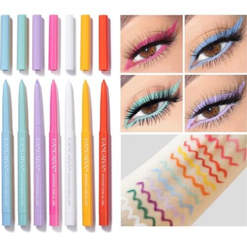6PCS Color Eyeliner Kit Makeup Waterproof Colorful Eye Liner Pen Eyes Make up Cosmetics Eyeliners Set