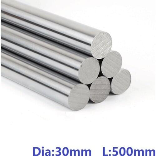 4pcs/lot 30mm linear shaft 500mm long 30x500mm hardened chromed plated linear shaft steel rod bar cnc router