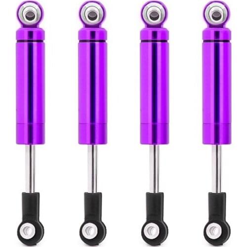 4Pcs Metal Shock Absorber Damper for Wltoys 144001 124019 124018 RC Car Spare Parts Upgrade Accessories
