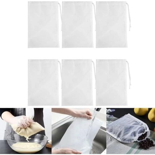 Nut Milk Bag Reusable 5/10pcs Cheesecloth Bags for Straining Almond/Soy Milk Greek Yogurt Strainer Milk Nut Bag
