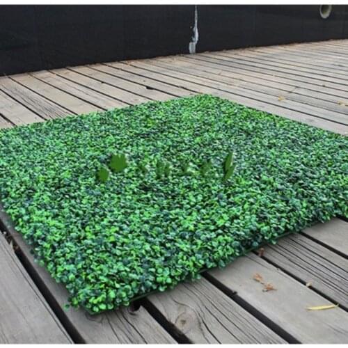 50cmx50cm artificial plastic boxwood grass mat/sheet for garden and home decoration