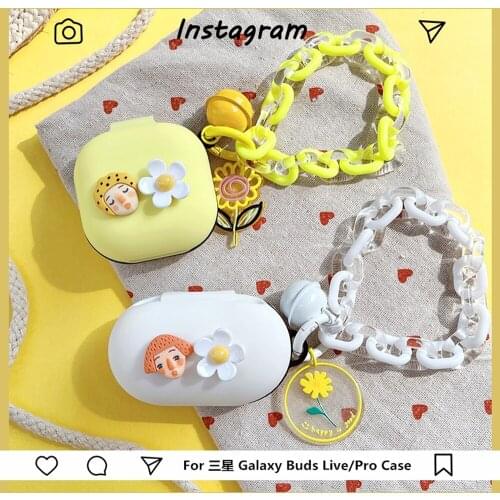 Luxury Girls Cover for Samsung Galaxy Buds Live / Buds Pro / Buds / Buds Plus Case Wireless Bluetooth Earphone Case Accessories