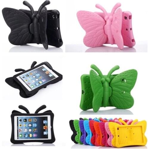 For ipad air 1 2 9.7inch butterfly cover shockproof kids 2019 tablet cover for 2019 air 3 10.5 inch Mini 1 2 3 4 5 EVA cover
