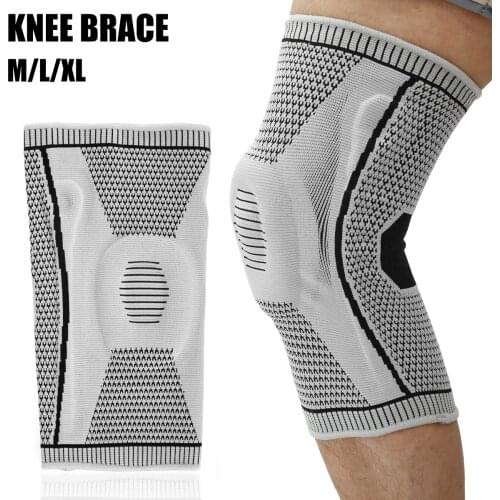 Knee Brace Professional Silicone Knee Compression Sleeve Support Protector Elastic Kneepads for Meniscus ACL Tear Arthritis