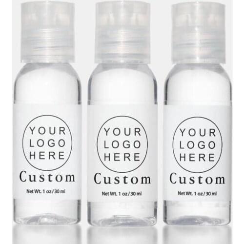 Customized hand washing disinfectant bottle stickers personalized gift lip gloss wedding box packaging stickers