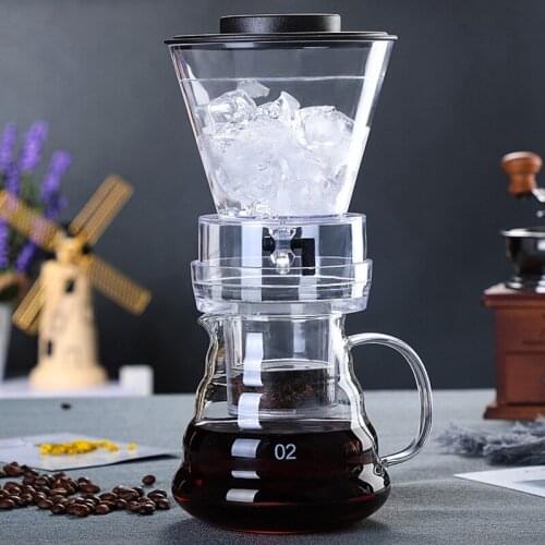 Ice Drip Coffee Pot Glass Coffee Maker Regulatable Dripper Filter Cold Brew Coffee Maker Coffee Accessories