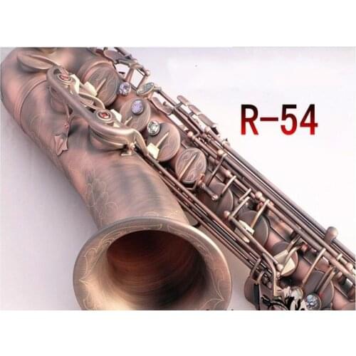 Red Antique Copper Tenor Sax Custom Tenor Saxophone Instrument Dedicated Brass tube body Saxophone B Flat Saxofone