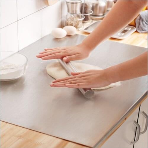 Stainless Steel Kitchen Tool Cutting Table Placemat Pad Pastry Board Backing Dough Rolling Mat