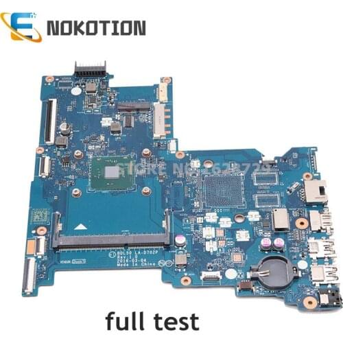 NOKOTION Original 854944-601 854944-001 854943-601 854943-001 Laptop Mainboard For HP 250 G5 15-AY Motherboard BDL50 LA-D702P