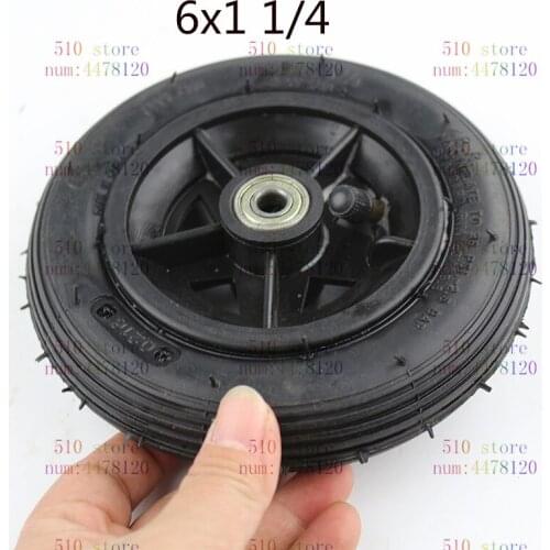 Motorcycle 6x1 1/4 tyre 150MM Scooter Inflation Wheel plastic Hub Inner Tube Electric Scooter 6 Inch Pneumatic Tire