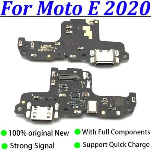 100% Original New USB Port Charger Dock Plug Connector Charging Board Flex Cable For Motorola Moto E2020 Mic Microphone Board