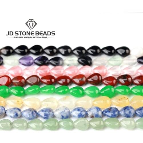 New Arrived Natural Agate Drop-shape Beads Natural Tear Gemstone Shape Accessory Stone Loose Beads For Making Neckace