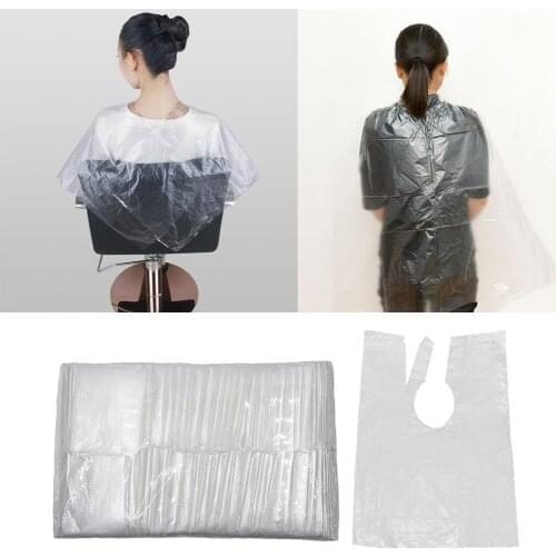 100x Disposable Hair Cutting Cape Gown Protect Stylist Barber Capes Apron Hairdressing Capes Salon Capes