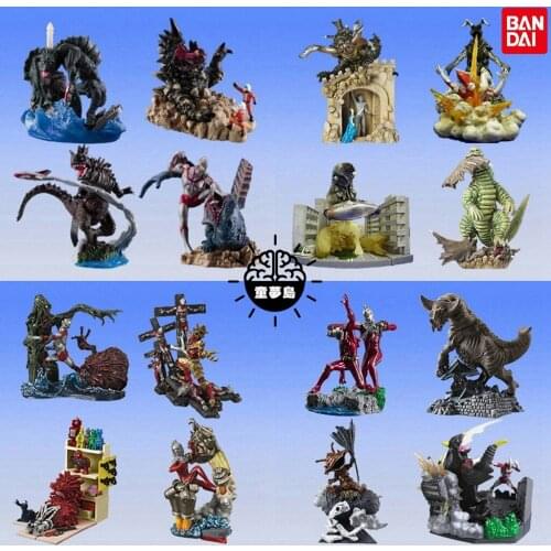 Bandai Genuine Gashapon Toys Ultraman Giant Ragon Magura Bemular Seven King Joe Gomora Action Figure Model Toys