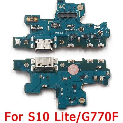 Original Charging Port for Samsung Galaxy S10 Lite G770 USB Charge Board PCB Dock Connector Flex Cable Replacement Spare Parts