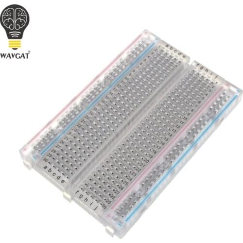 WAVGAT 400 Tie Points Solderless PCB Breadboard Mini Universal Test Protoboard DIY Bread Board for Bus Test Circuit Board