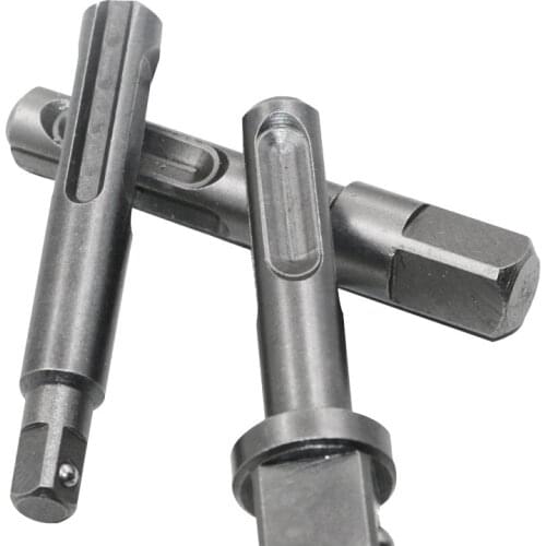 3PCS SDS Connecting Rod Socket Nut Impact Driver Adaptors Drill Bits 1/4" 3/8" 1/2" Hex Shank Converter Hammer Adapter Tools