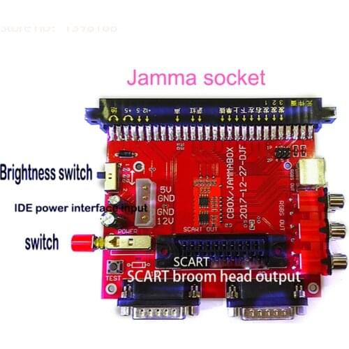 CBOX JAMMA to DB 15PIN IDE Joypad Converting Board JAMMA CBOX Converter SCART Output For JAMMA Arcade Game PCB SNK Motherboard