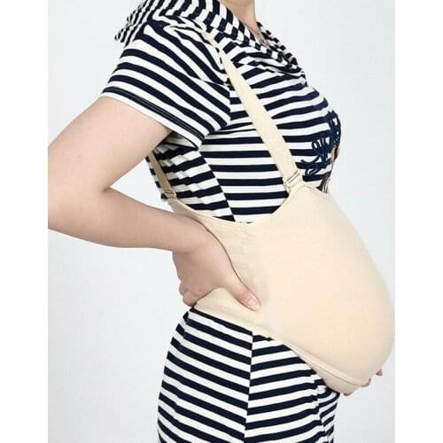 Prothesis Silicone Belly Tummy Cloth Bag Woman Pregnant Bump 1500g 5-6 Months