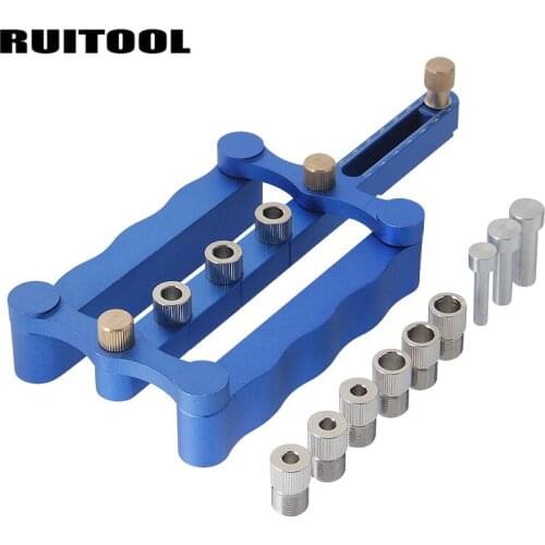 RUITOOL Drilling Tools Woodworking Jig 6/8/10mm Self Centering Dowelling Jig Set Punch Locator