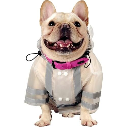 Pets Products Dogs Supplies French Bulldogs Pugs Transparent Raincoats
