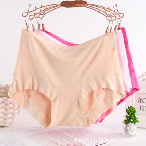 Large Size High Waist Panties for Women Underwear Ladies Big Size Briefs Plus l Sexy Modal Panties Female Middle-aged mother