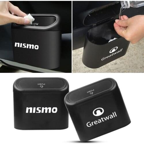 1pcs Car Hanging Storage Box Trash Bin For BMWs E46 E90 E60 F30 F10 E39 F20 E36 E87 E92 X5 E70 E53 E91 Serie 1 E30 G30 F31 F11