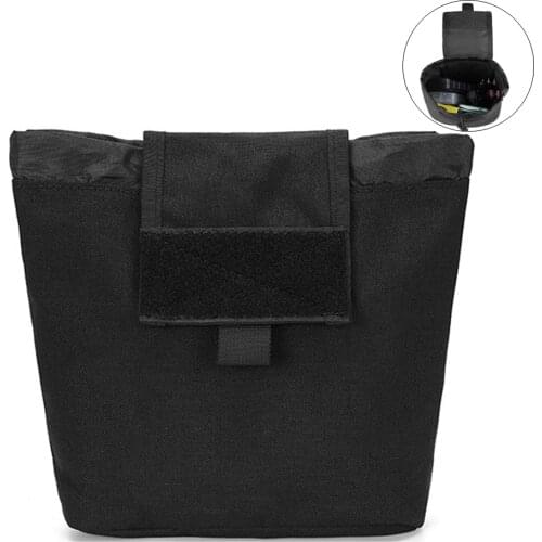 1000D Tactical Folding Drop Pouch Nylon Gun Bag Rifle Case Molle Magazine Pouch Airsoft Pouch Bag Hunting Recyclable Bag