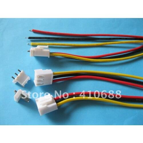 6 Pcs VH3.96 3.96mm 3 pin Female 22AWG Wire with Male Pin Connector 300mm Leads