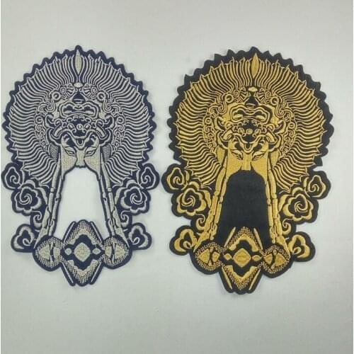 Beijing opera applique patches vintage embroidered badge fabric patch Fashion clothing decoration accessories patch