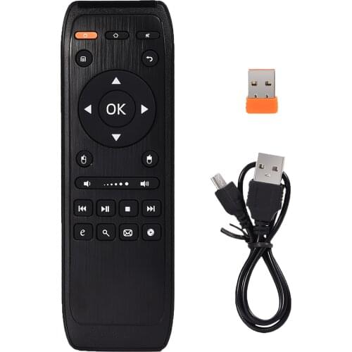 Wireless Remote Control Air Mouse Remote 200mAh Wireless Air Mouse Controller For Computer Portable Wireless Mouse Black 2.4G