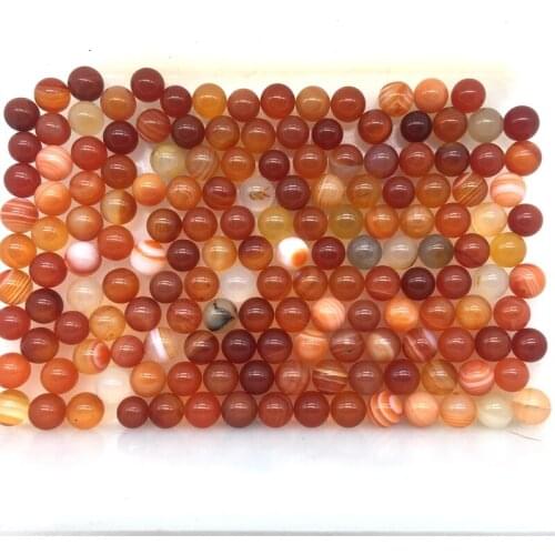 Natural Stone Beads Smooth Full Round Ball No Hole 7 mm for DIY Pendant Jewelry Making Decoration Gifts 20 pcs